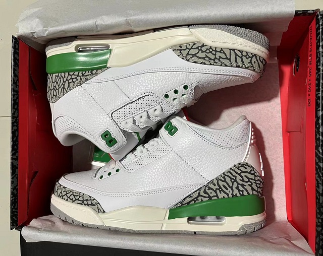 Air Jordan Retro 3 III SuperA Lucky Green